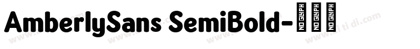 AmberlySans SemiBold字体转换